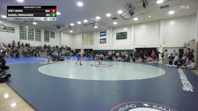 184 lbs Finals (2 Team) - Daniel Hernandez, Menlo Oak Squad vs Joey Mora, Westcliff
