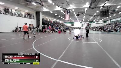 60 lbs Cons. Round 2 - Carson Caprio, Sly Fox Wrestling vs Grayson McMurtry, BullTrained