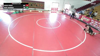 113 lbs 1st Place Match - Rudy Morneo, Lobos Wrestling Club vs Diego Perez, Downey High School