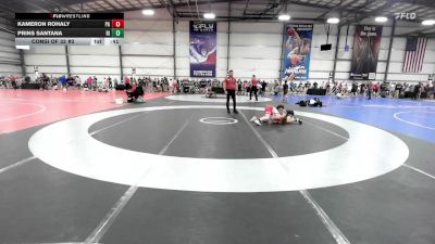 90 lbs Consi Of 32 #2 - Kameron Rohaly, PA vs Prins Santana, RI