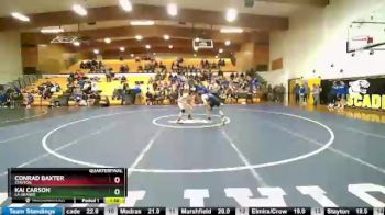 120 lbs Quarterfinal - Kai Carson, La Grande vs Conrad Baxter, Stayton