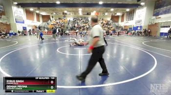 120 lbs Semifinal - Demian Pryima, Newport Harbor vs Syrus Singh, Laguna Hills