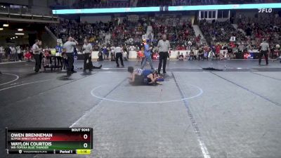 88 lbs Semifinal - Waylon Courtois, WR-Topeka Blue Thunder vs Owen Brenneman, SlyFox Wrestling Academy