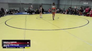 110 lbs Semis & 3rd Wb (16 Team) - Nakayla Dawson, Michigan Blue vs Brooke Lynn Fuller, Indiana