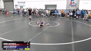 62 lbs Cons. Semi - Emery Schofield, Chugach Eagles Wrestling Club vs Aurelia Bronson, Fairbanks Wrestling Club