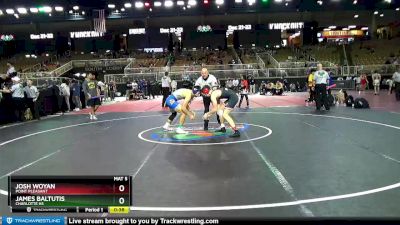 160 lbs Cons. Round 6 - Josh Woyan, Point Pleasant vs James Baltutis, Charlotte Hs