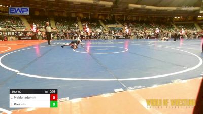 76 lbs Consi Of 16 #2 - Jeremiah Maldonado, Munster Wc vs Levi Pike, Michigan West