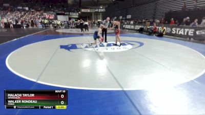 1B/2B 132 Champ. Round 1 - Malachi Taylor, Wahkiakum vs Walker Rondeau, Forks