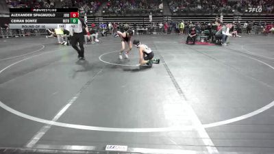 91 lbs Round Of 16 - Alexander Spagnuolo, Jersey 74 vs Ceiran Sontz, Ruthless WC