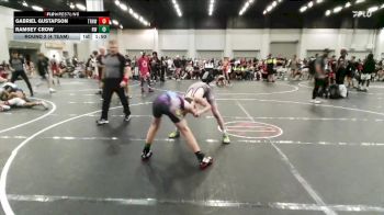 106 lbs Round 2 (4 Team) - Gabriel Gustafson, Top Rank Hawks Wrestling vs Ramsey Crow, Refinery Wrestling