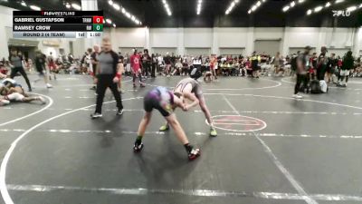 106 lbs Round 2 (4 Team) - Gabriel Gustafson, Top Rank Hawks Wrestling vs Ramsey Crow, Refinery Wrestling