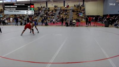 174 lbs Cons. Round 2 - Tyson Poyer, Harper CC vs Jaxon Newton, Northland