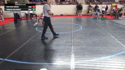 110_G lbs Consolation - Raykan Simar, Coudersport vs Kinslie McHenry, Montgomery