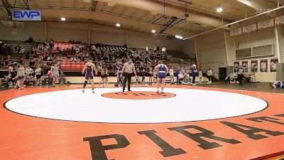 140 lbs Semifinal - Xander Wiley, Berryhill High School vs Cameron Bougher, Mannford High School