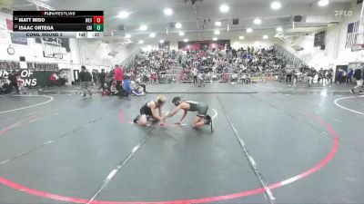 120 lbs Cons. Round 2 - Isaac Ortega, Costa Mesa vs Matt Miso, Western