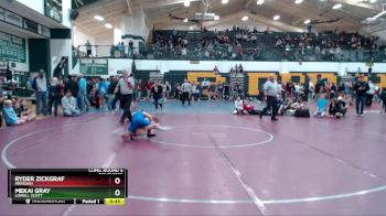 80 lbs Cons. Round 5 - Mekai Gray, Lowell Scott vs Ryder Zickgraf, Meridian