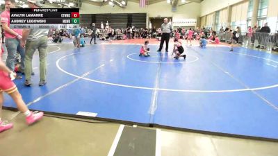 65 lbs Rr Rnd 5 - Avalyn Lamarre, CT Whale Girls vs Aubrey Legowski, MGW Surf Savages