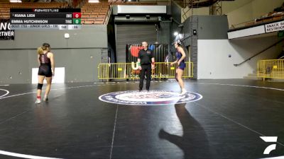 Junior Girls - 120 lbs Cons. Round 1 - Rhain Aranjo, John Glenn High School Wrestling vs Maliyah McCoy, Petaluma Wrestling Club