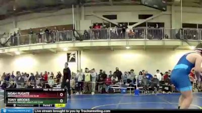 285 lbs Quarterfinal - Tony Brooks, Bulldog Premier Wrestling Club vs Noah Fugate, Brownsburg Wrestling Club