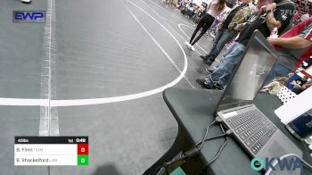 40 lbs Semifinal - Boston Flinn, Team Worx Wrestling Club vs Braxton Shackelford, Lions Wrestling Academy