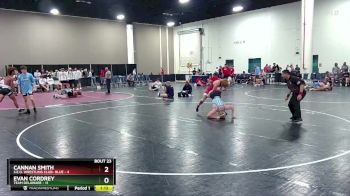 132 lbs Round 6 (8 Team) - Evan Cordrey, Team Delaware vs Cannan Smith, S.E.O. Wrestling Club- Blue