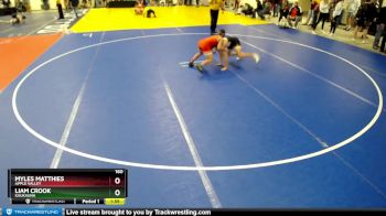 160 lbs Champ. Round 1 - Myles Matthies, Apple Valley vs Liam Crook, Kaukauna