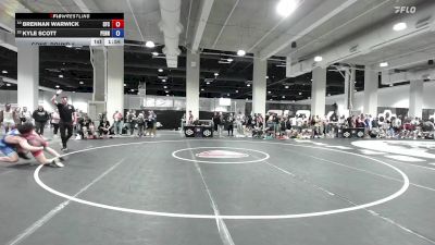 80 lbs Cons. Round 8 - Brennan Warwick, Seasons Freestyle Club vs Kyle Scott, Pennsylvania
