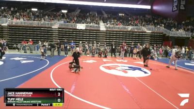 45 lbs Cons. Round 3 - Jace Hanneman, Casper Wrestling Club vs Tuff Mele, Bridger Valley Bruins Wrestling