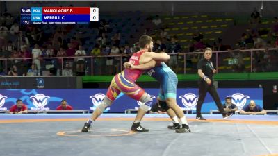 92 kg 1/4 Final - Florin Manolache, Romania vs Cody Merrill, United States