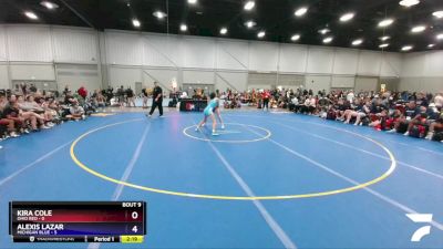 117 lbs Round 3 (8 Team) - Kira Cole, Ohio Red vs Alexis Lazar, Michigan Blue