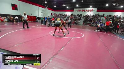 165 lbs Cons. Semi - Mason Hernandez, Citrus Valley vs Ricardo Leal, Santa Fe