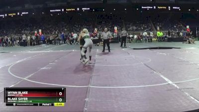 D4-120 lbs Cons. Round 2 - Wynn Blake, Brown City HS vs Blake Sayer, Hesperia Community HS