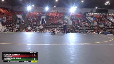 125 lbs Cons. Round 1 - Roberto De Jesus, Lake Gibson vs Kayson Duffney, Level Change