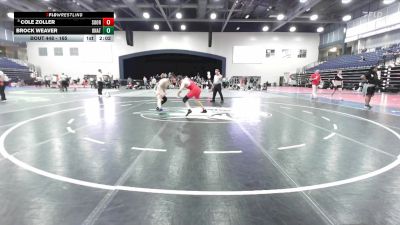 165 lbs 5th Place Match - Cole Zoller, Southern Oregon vs Brock Weaver, Unattached