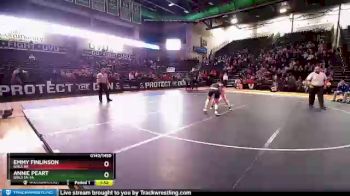 1st Place Match - Annie Peart, Girls 1A-3A vs Emmy Finlinson, Girls 6A