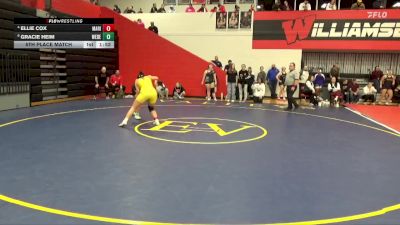 190 lbs 5th Place Match - Gracie Heim, West Delaware vs Ellie Cox, Marion