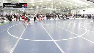 155 lbs Champ. Rd Of 16 - Lauren Luzum, Northeast Iowa Wrestling Club vs Addeline Graser, Nebraska Wrestling Academy