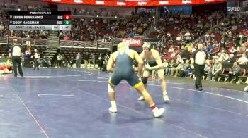 1A-175 lbs Cons. Round 2 - Leren Fernandez, Regina, Iowa City vs Cody Hageman, Beckman Catholic