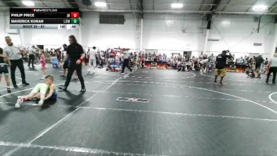 67 lbs Round 2 - Philip Price, Jet Westling vs Maverick Koran, Lassiter Jr Trojans Wrestling