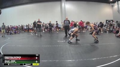 105 lbs Round 2 (10 Team) - Preston Patrick, Georgia United Blue vs Isaac Jung, MF Purge Elite