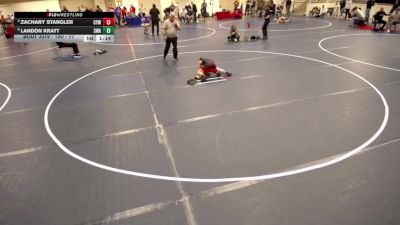 10U - 77 lbs Cons. Semis - Zachary Stangler, Centennial Youth Wrestling vs Landon Kratt, Summit Wrestling Academy