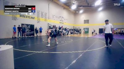 157 lbs Quarterfinal - Donovan Brown, WreSTL vs Dominic Mantia, St. Louis