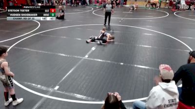 56 lbs Champ. Rd Of 32 - Hudsen Shoemaker, Mountain Man Wrestling Club vs Stetson Teeter, Declo Stingers