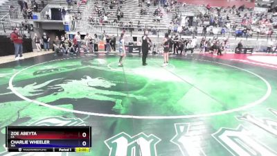 112 lbs Cons. Round 3 - Zoe Abeyta, CA vs Charlie Wheeler, WA