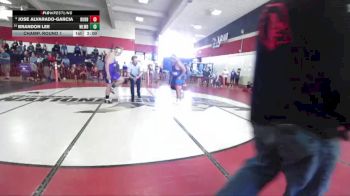 Boys 287 lbs Champ. Round 1 - Brandon Lee, Willows Boys vs Jose Alvarado-Garcia, Durham Boys