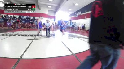 Boys 287 lbs Champ. Round 1 - Brandon Lee, Willows Boys vs Jose Alvarado-Garcia, Durham Boys