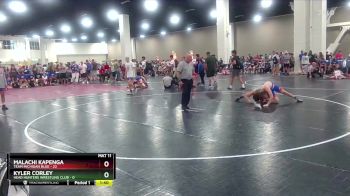 132 lbs Finals (2 Team) - Malachi Kapenga, Team Michigan Blue vs Kyler Corley, Head Hunters Wrestling Club