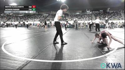 80 lbs 2nd Place - Heston Klinglesmith, Perry Wrestling Club vs Jackson Parker, Standfast