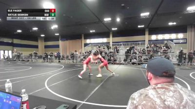 130 lbs Round Of 32 - Ele Fager, Charger WC vs Skylie Semken, MAW Wrestling Academy