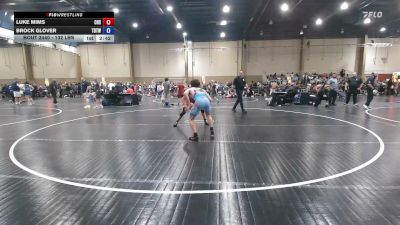 132 lbs Consi Of 8 #1 - Luke Mims, Creekside High School vs Brock Glover, Tampa Bay Tigers Wrestling